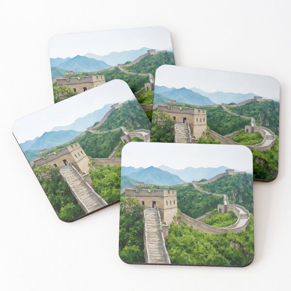Item preview, Great Wall of China Watercolor Art Print designed and sold by Magnolia Valley Art.