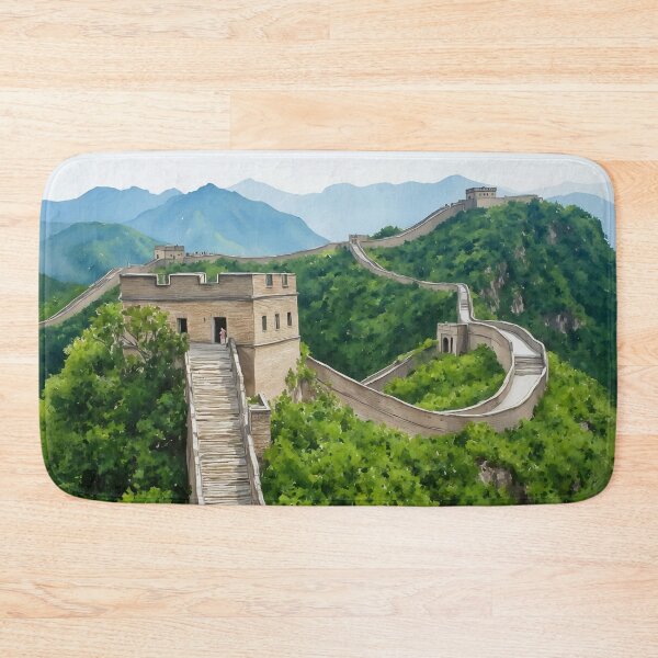 Item preview, Great Wall of China Watercolor Art Print designed and sold by Magnolia Valley Art.