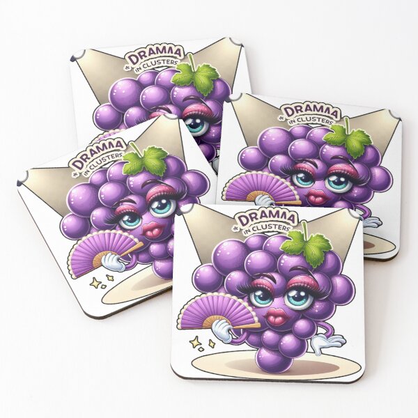 Item preview, Too Sweet to Stay Quiet – Sassy Grape Diva Cartoon designed and sold by JenniferCreaArte .