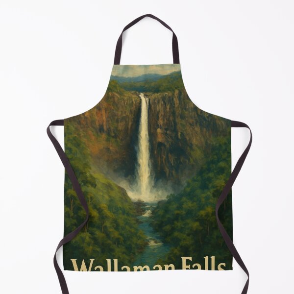 Item preview, Wallaman Falls Canyon in Oil-Painted Landscape Style designed and sold by Aryabek.