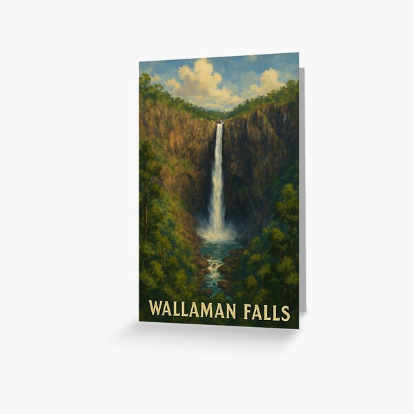 Item preview, Wallaman Falls with Lush Rainforest and Blue Basin designed and sold by Aryabek.