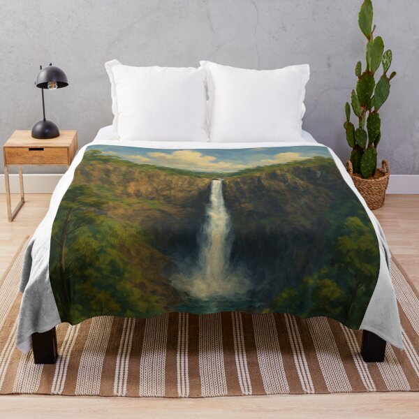 Item preview, Wallaman Falls with Lush Rainforest and Blue Basin designed and sold by Aryabek.