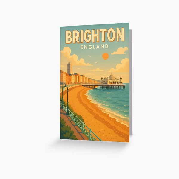 Item preview, Brighton England Seaside Promenade and Pier designed and sold by Aryabek.
