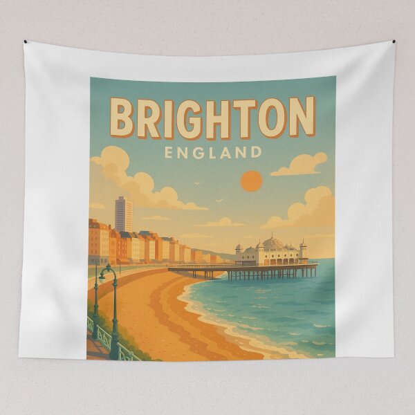 Item preview, Brighton England Seaside Promenade and Pier designed and sold by Aryabek.