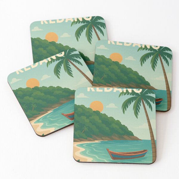 Item preview, Pulau Redang Tropical Beach with Boat and Sunset designed and sold by Aryabek.