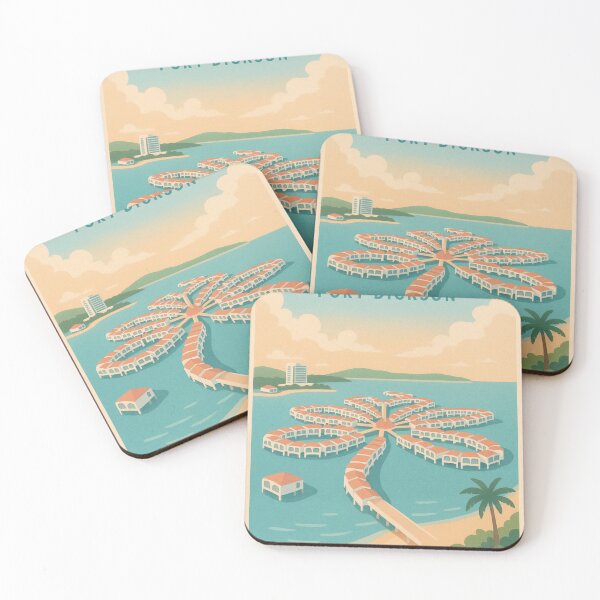 Item preview, Lexis Hibiscus Port Dickson Overwater Villas Aerial designed and sold by Aryabek.