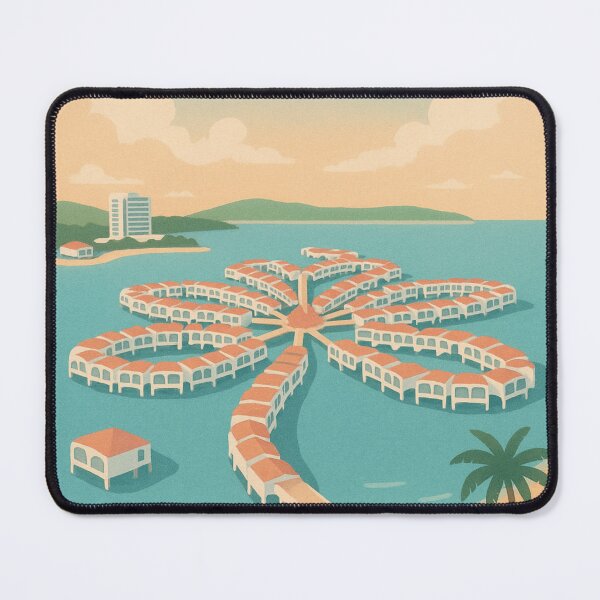 Item preview, Lexis Hibiscus Port Dickson Overwater Villas Aerial designed and sold by Aryabek.