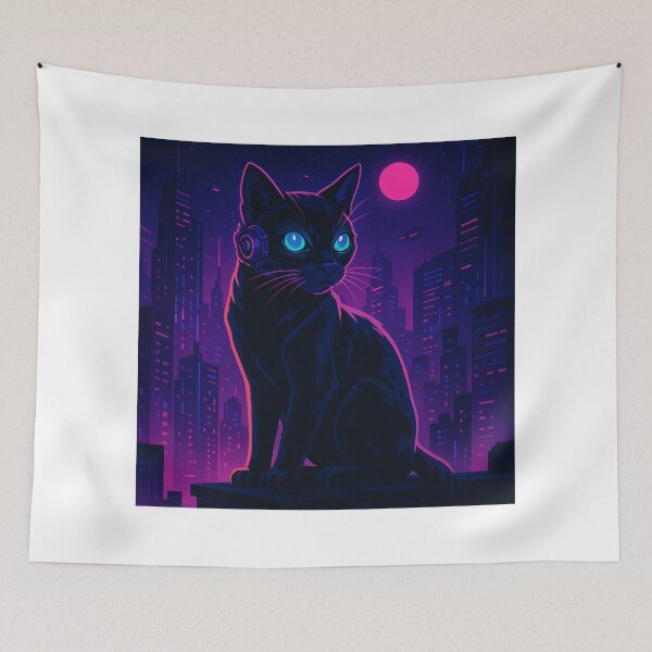 Item preview, "Cyberpunk Cat" designed and sold by Cgriffin18.