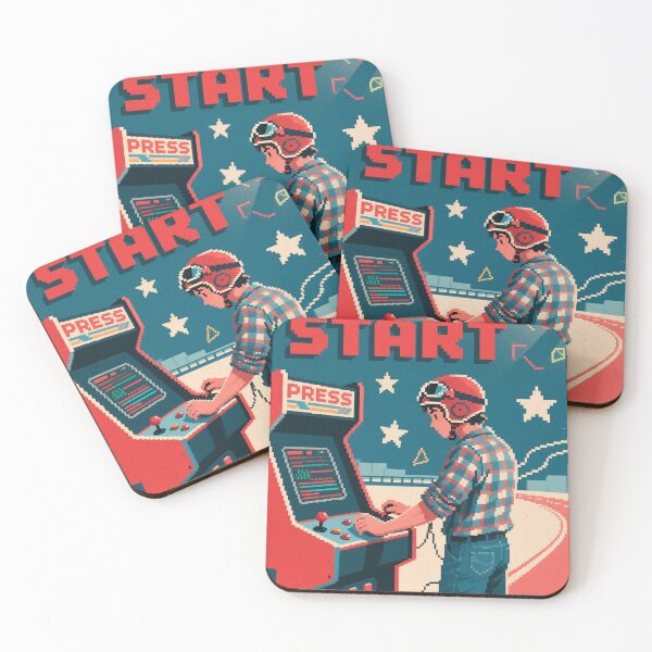Item preview, Press Start – Vintage Arcade Gamer Hope Style Design designed and sold by HoopeStylee.