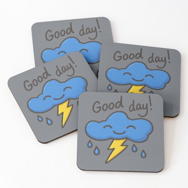 Item preview, Good Day! Rain Cloud with Lightning designed and sold by Wolf Den Concepts.