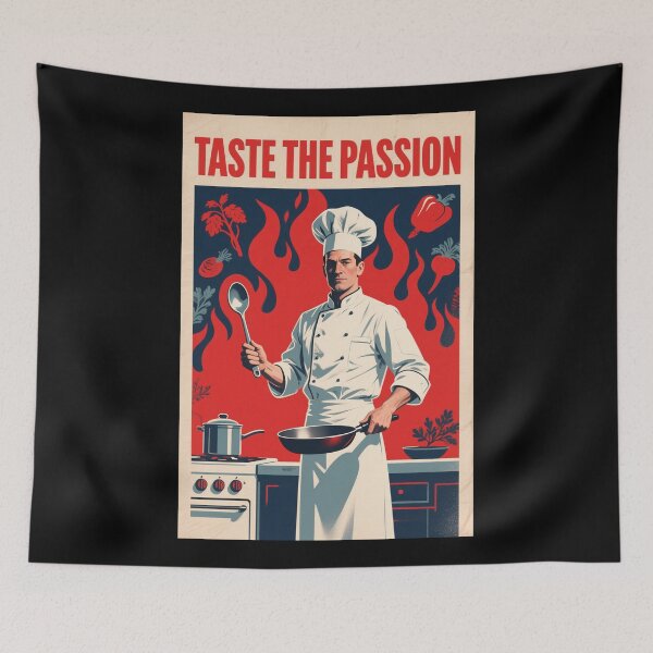 Item preview, Taste the Passion – Retro Chef in Hope Style designed and sold by HoopeStylee.