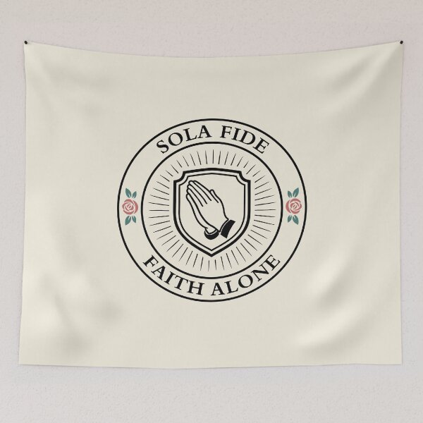 Item preview, SOLA FIDE - FAITH ALONE - 5 SOLAS - Protestant Reformation - Black designed and sold by Glory After Tears.