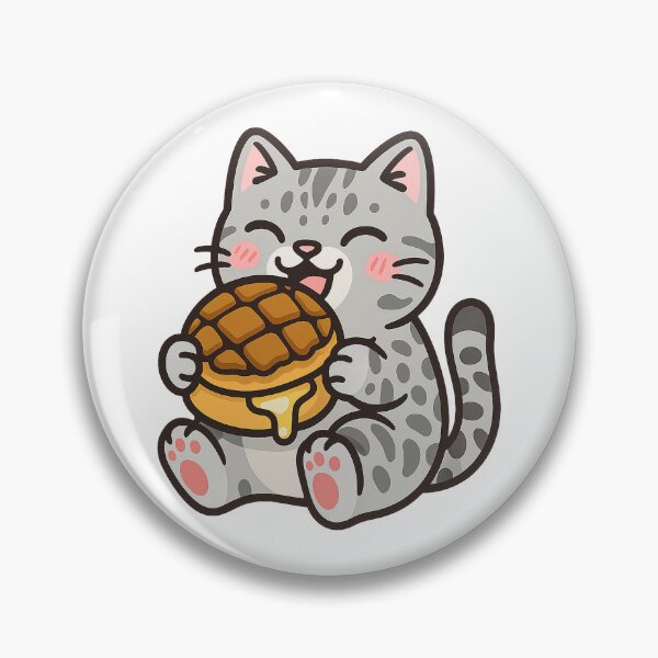 Item preview, Pineapple Bun Cat – Kawaii Bengal Bolo Bao Sticker designed and sold by Tripconic.