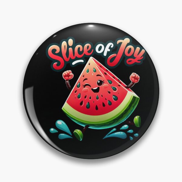 Artikelvorschau, Slice of Joy – Fröhlicher Wassermelonen-Cartoon für Sommerstimmung entworfen und verkauft von JenniferCreaArte .