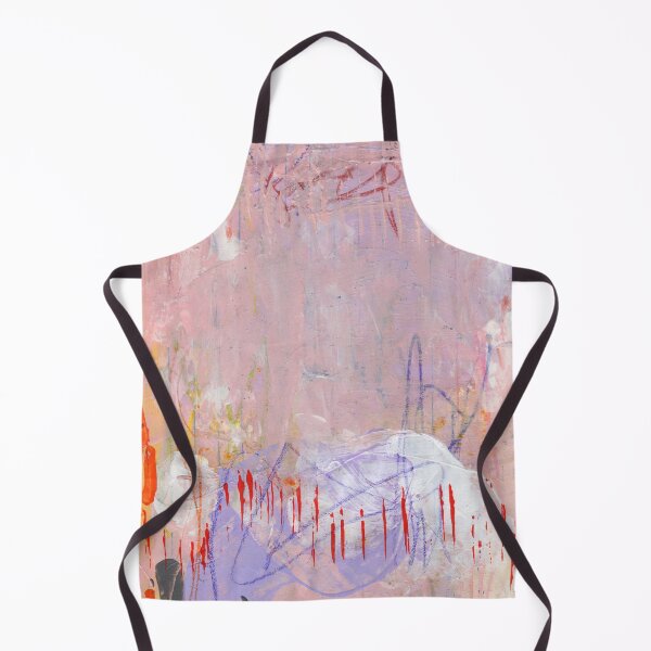 Item preview, Abstract original painting textured artwork with pink and red marks purple background subtle color designed and sold by pngrktes-art.