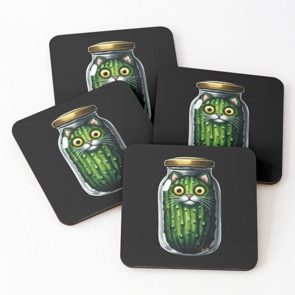 Item preview, Pickle Cat in a Jar designed and sold by CAutumnTrapp.