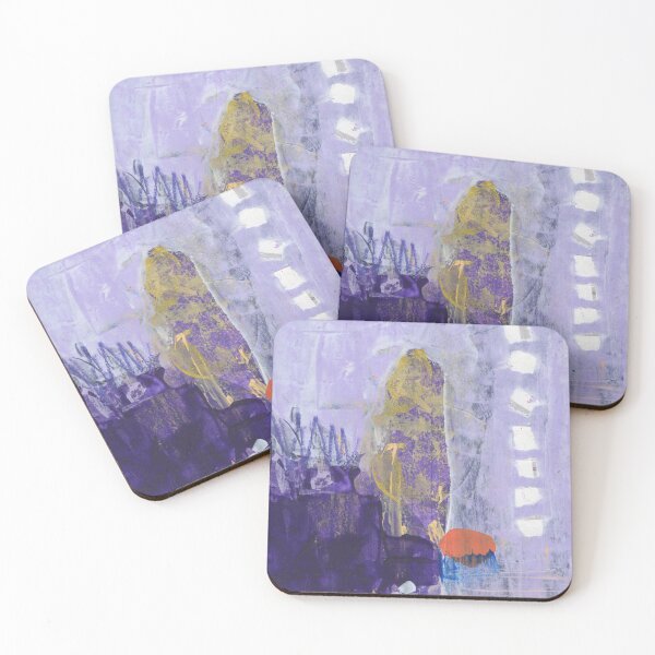 Item preview, Multiple Shades of Purple Abstract Figure Faceless Person Contemporary Modern  designed and sold by pngrktes-art.