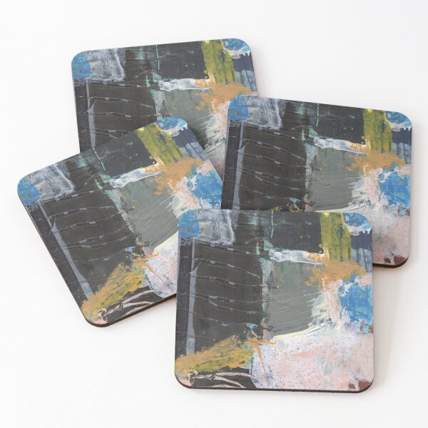 Item preview, Abstract Textured Squares and Organic Shapes  designed and sold by pngrktes-art.