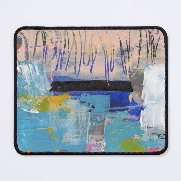 Item preview, Abstract Modern Contemporary Texture with Pink and Blue Background Markmaking Artwork designed and sold by pngrktes-art.
