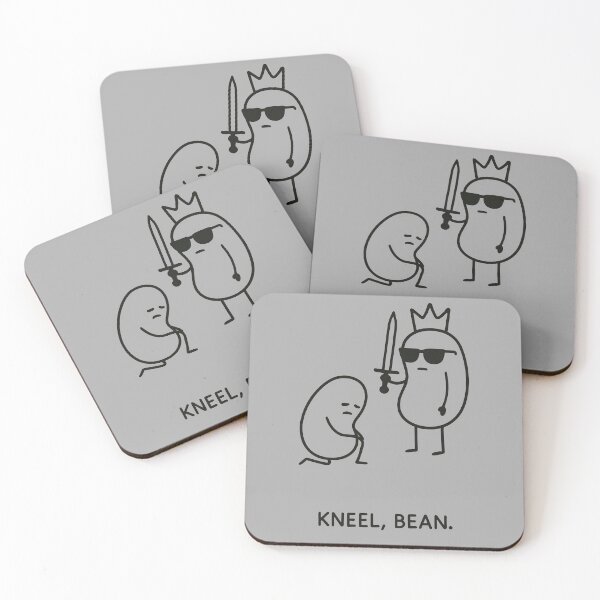 Item preview, Kneel, Bean – Minimalist Royal Bean Humor designed and sold by Ashidre.