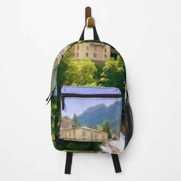Item preview, “Summer in the Austrian Alps” – Blended Photo Painting on Canvas designed and sold by Pamela Storch.