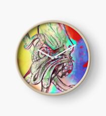 Watercolor Octopus Clock