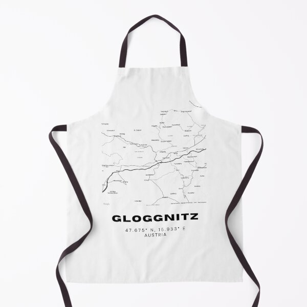 Item preview, Gloggnitz Map – Minimalist Lower Austria Town Map Art designed and sold by RM-Journey.