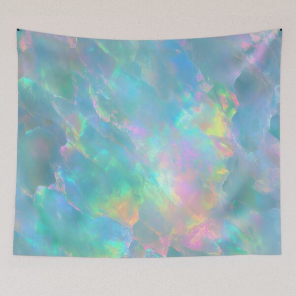 Item preview, Opal Iridescent Dream Holographic Gemstone-Inspired Pastel Pattern designed and sold by trajeado14.