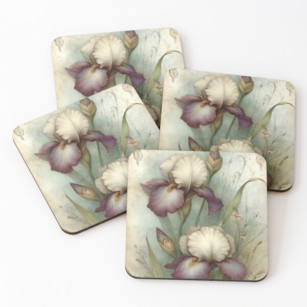Item preview, Iris Reverie: A Vintage Bloom designed and sold by bloorose.