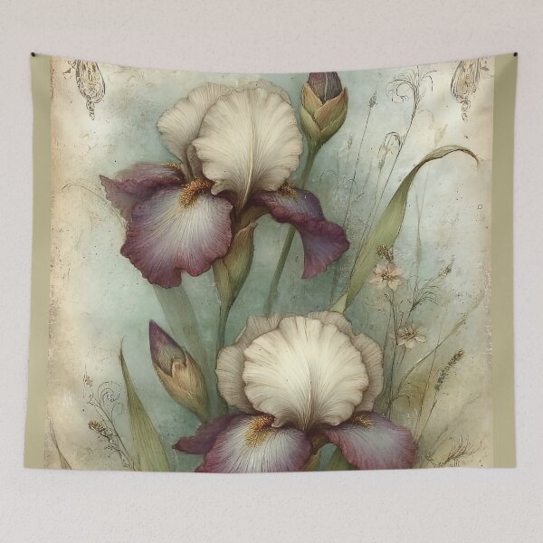 Item preview, Iris Reverie: A Vintage Bloom designed and sold by bloorose.