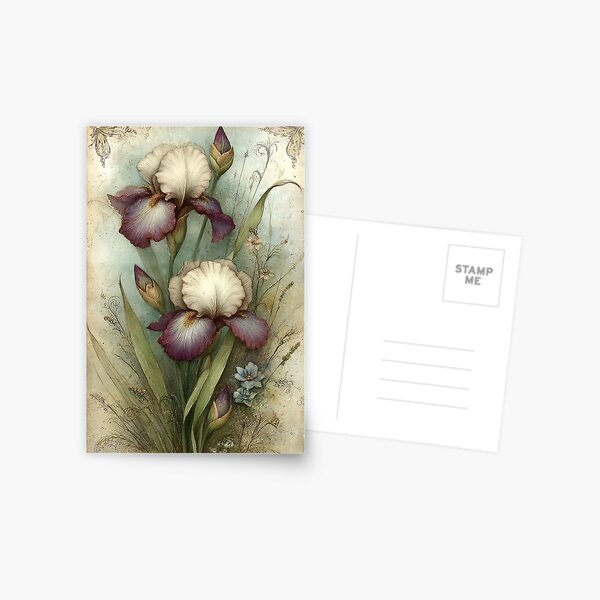 Item preview, Iris Reverie: A Vintage Bloom designed and sold by bloorose.