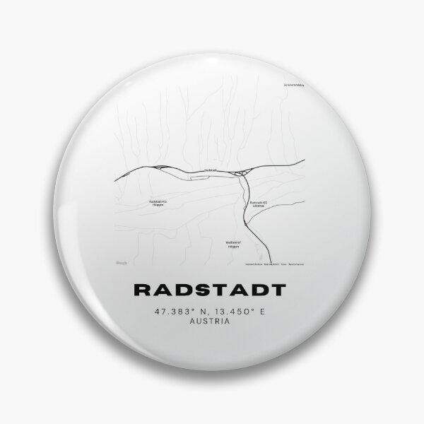 Item preview, Radstadt Map – Minimalist Salzburg Region Map Art designed and sold by RM-Journey.