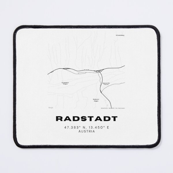 Item preview, Radstadt Map – Minimalist Salzburg Region Map Art designed and sold by RM-Journey.