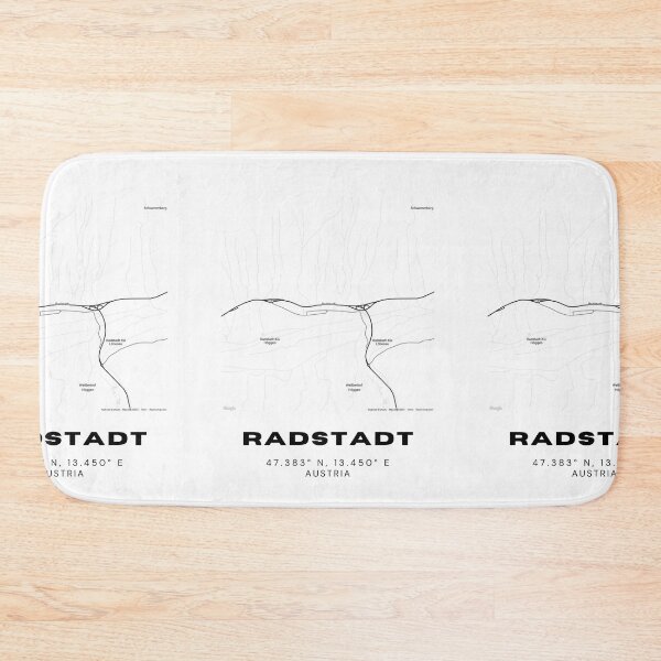Item preview, Radstadt Map – Minimalist Salzburg Region Map Art designed and sold by RM-Journey.