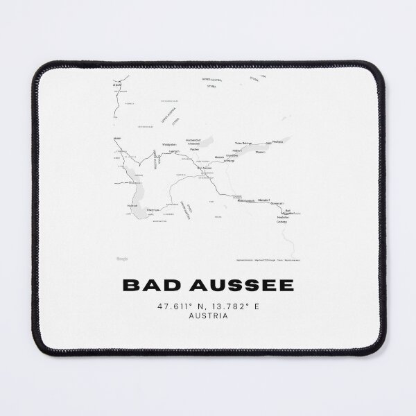 Item preview, Bad Aussee Map – Austria’s Geographical Center Minimalist Map Art designed and sold by RM-Journey.