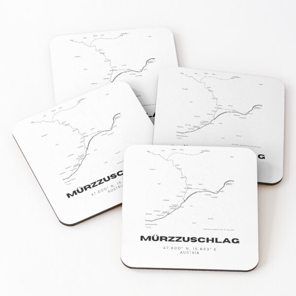 Item preview, Mürzzuschlag Map – Historic Rail Town in Minimalist Austria Art designed and sold by RM-Journey.