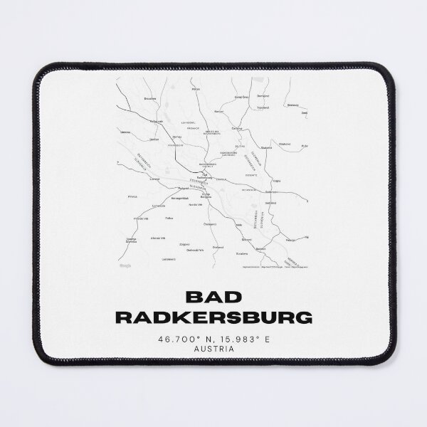 Item preview, Bad Radkersburg Map – Southern Styria Minimalist Spa Town Map designed and sold by RM-Journey.