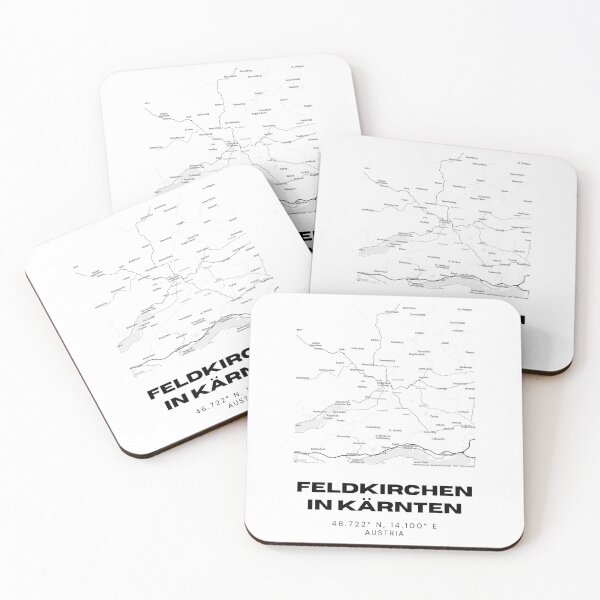 Item preview, Feldkirchen in Kärnten Map – Minimalist Carinthia Town Art designed and sold by RM-Journey.