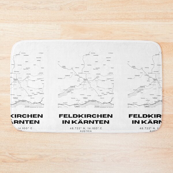 Item preview, Feldkirchen in Kärnten Map – Minimalist Carinthia Town Art designed and sold by RM-Journey.