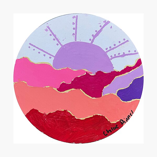 Item preview, SUNSET AT DUSK designed and sold by ChloesCanvas.