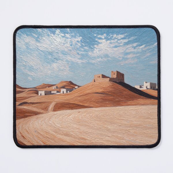 Item preview, Qatar landscape | Post-impressionist painting style designed and sold by ComicsFactory.