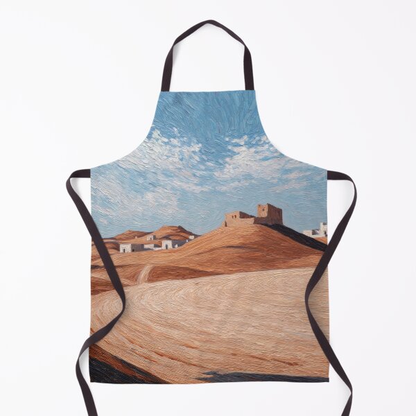 Item preview, Qatar landscape | Post-impressionist painting style designed and sold by ComicsFactory.