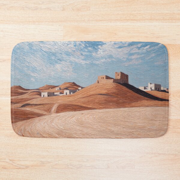 Item preview, Qatar landscape | Post-impressionist painting style designed and sold by ComicsFactory.