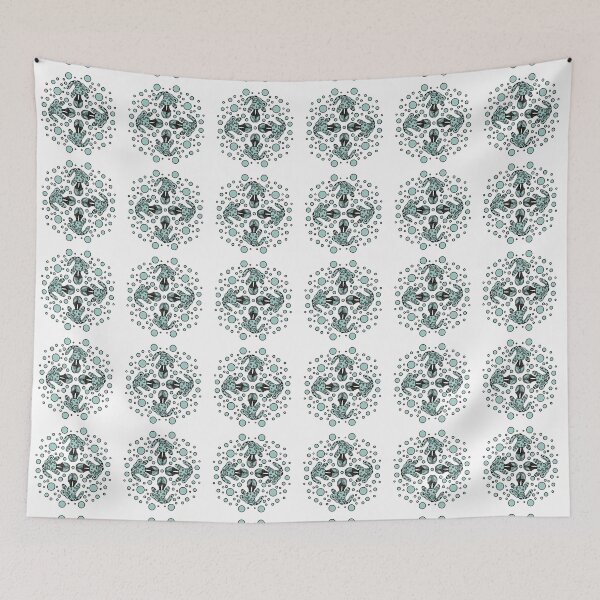 Item preview, Bunny with Glasses and Bubbles Pattern. WHITE AND GREEN designed and sold by LayerCakeDigDes.