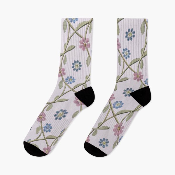 Item preview, Pastel Botanical Embroidery Style Print designed and sold by Yas_oma.