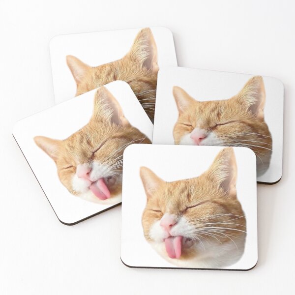 Item preview, Cat Head with Yuck Face designed and sold by PIXEL POP DESIGNS - Beyond the Norm!.