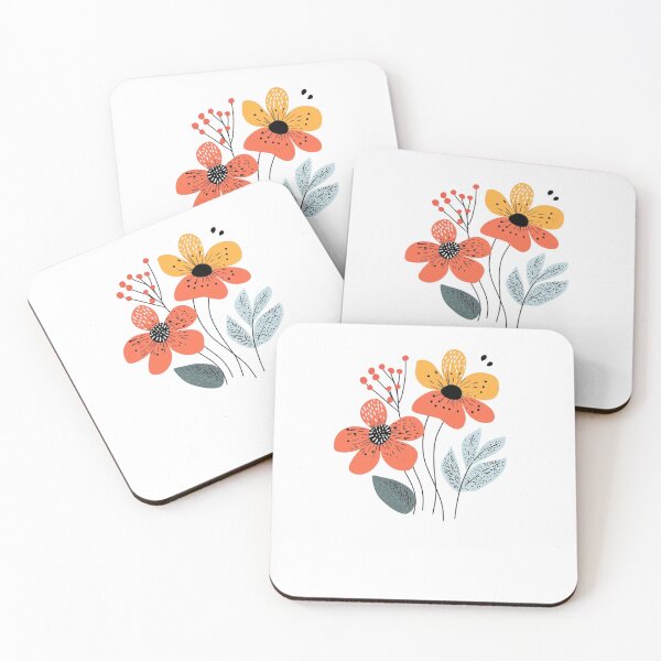 Item preview, Retro Bloom – Minimal Flower Design designed and sold by PicklersAnon.