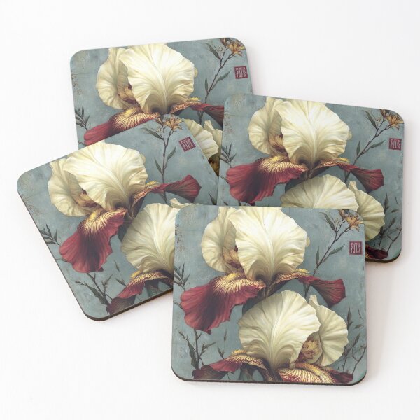 Item preview, Regal Iris: A Crimson Embrace designed and sold by bloorose.