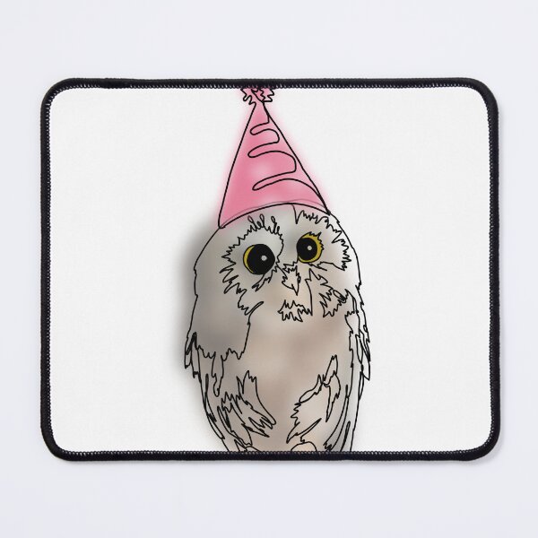 Item preview, Cute Owl in pink Party Hat – animalzinhats designed and sold by Ashley’sAnimalz.