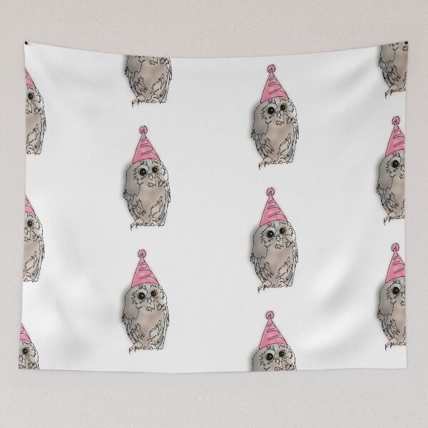 Item preview, Cute Owl in pink Party Hat – animalzinhats designed and sold by Ashley’sAnimalz.